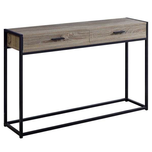 Adair Dark Taupe 12-Inch Console Table, image 1
